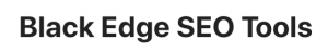 Black Edge SEO Tools logo