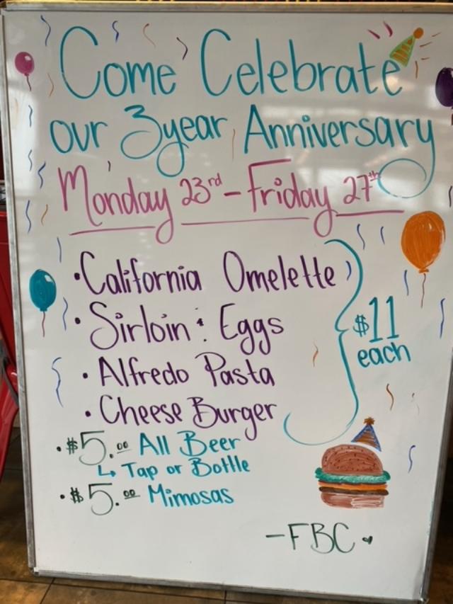 Join Flavor Burger Café in Windsor for a ThreeYear Anniversary