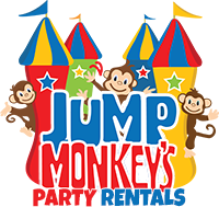 jump monkey's party rental logo