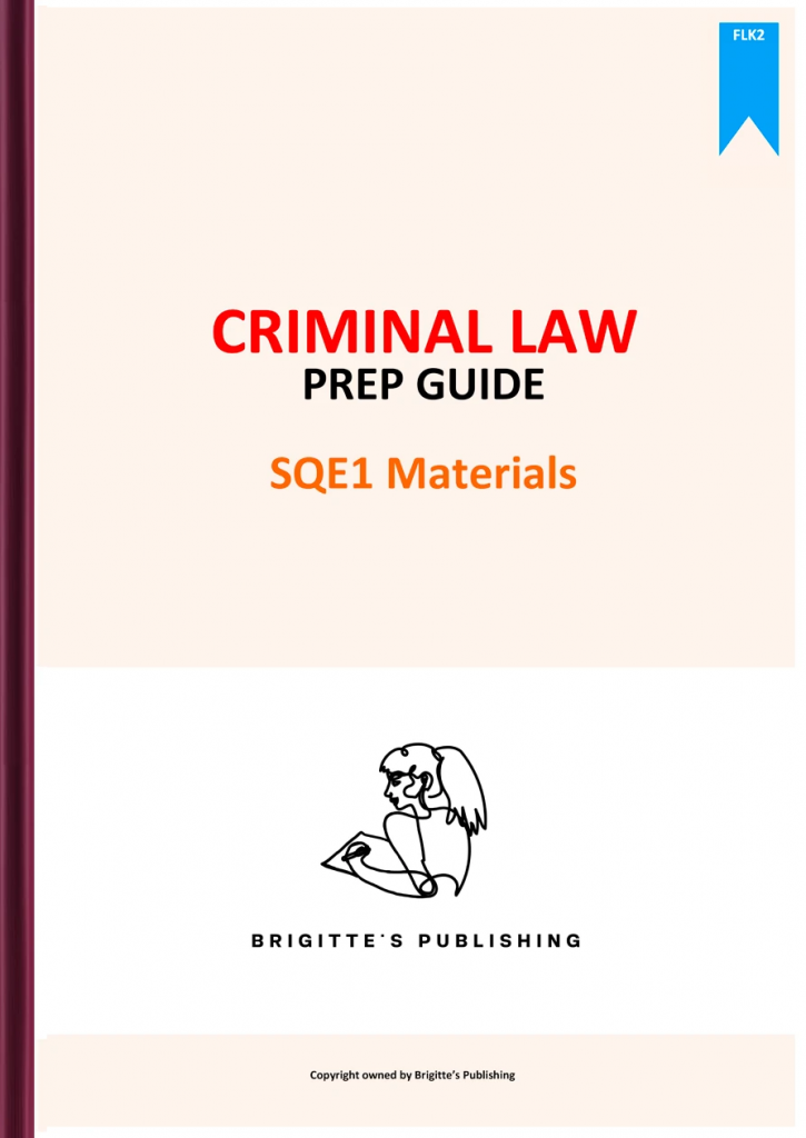 criminal law sqe e book brigittes flk 2026