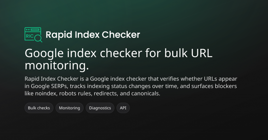 rapid index checker tool