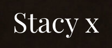 Stacy x: Artist logo
